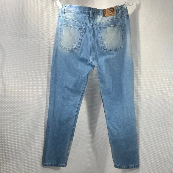 Diesel Men's Faded Blue Straight Jeans - Picture 10 of 12